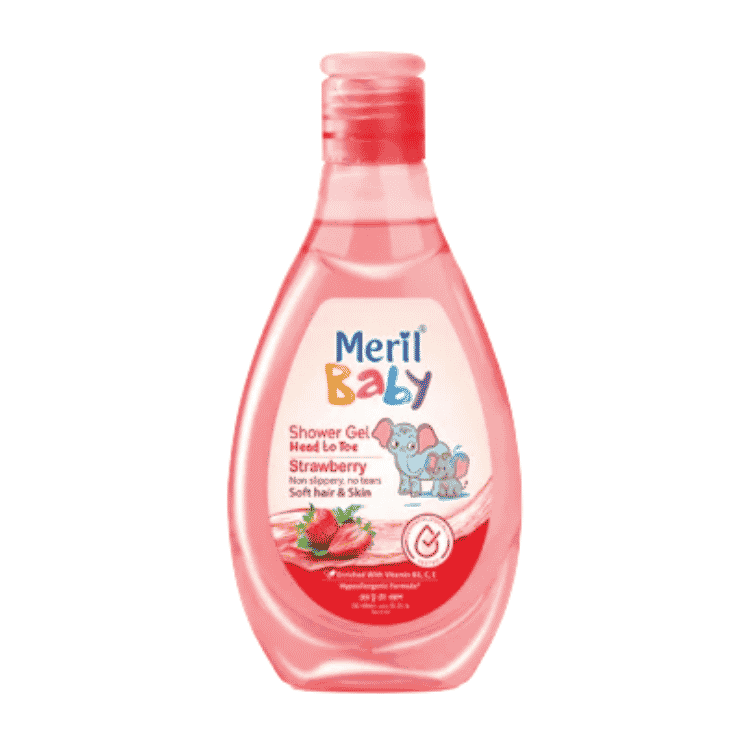 Meril Baby Shower Gel Head to Toe (Strawberry)